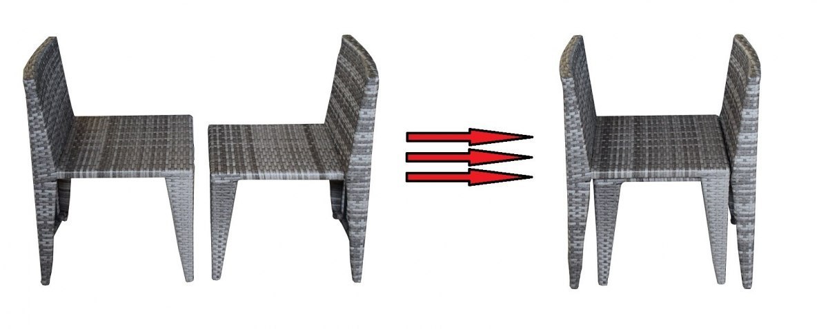 Zahradní nábytek na terasu Technorattan bistro/bar set M17384